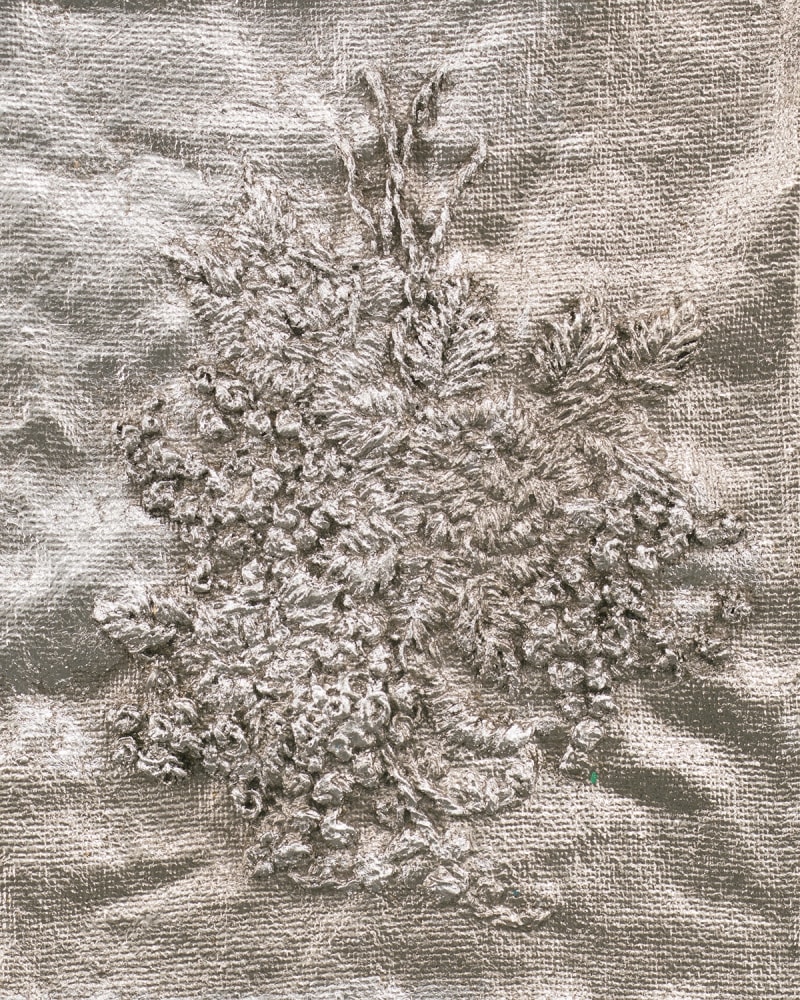 Jessie Henson Monument (charm), 2024 Unique Bronze with Caplain 20k gold and palladium leaf 8 1/4 x 6 x 1 inches 21 x 15.2 x 2.5 cm