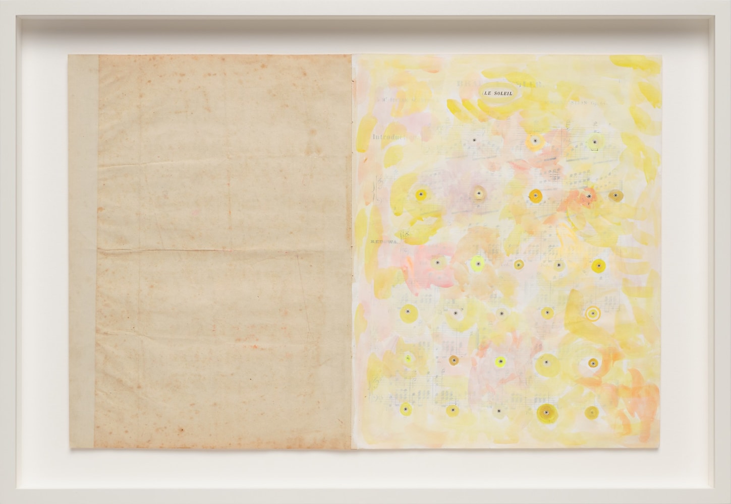 Sarah Cain
Music Book, 2008-2021
Acrylic, gouache and watercolor on vintage paper
12 1/2 x 20 inches
31.8 x 50.8 cm