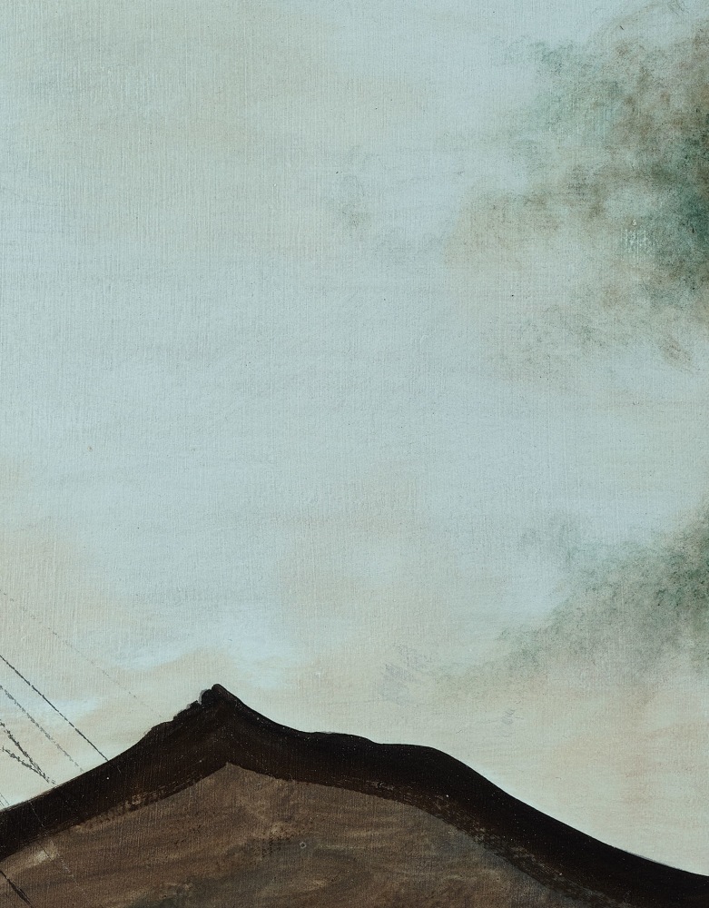 Caragh Thuring Interferance, 2024 Acrylic gesso, pigment and oil on linen 13 x 17 3/4 inches 33 x 45 cm