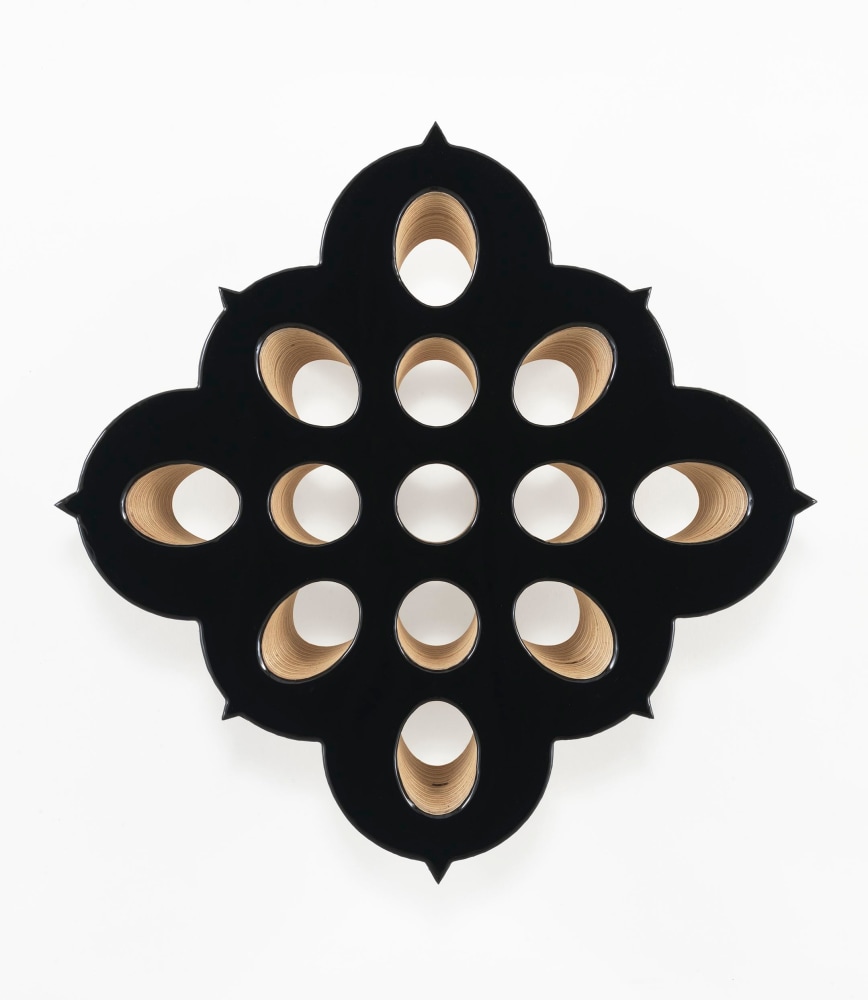 Donald Moffett, Lot 121216 (the hard spore, black), 2016