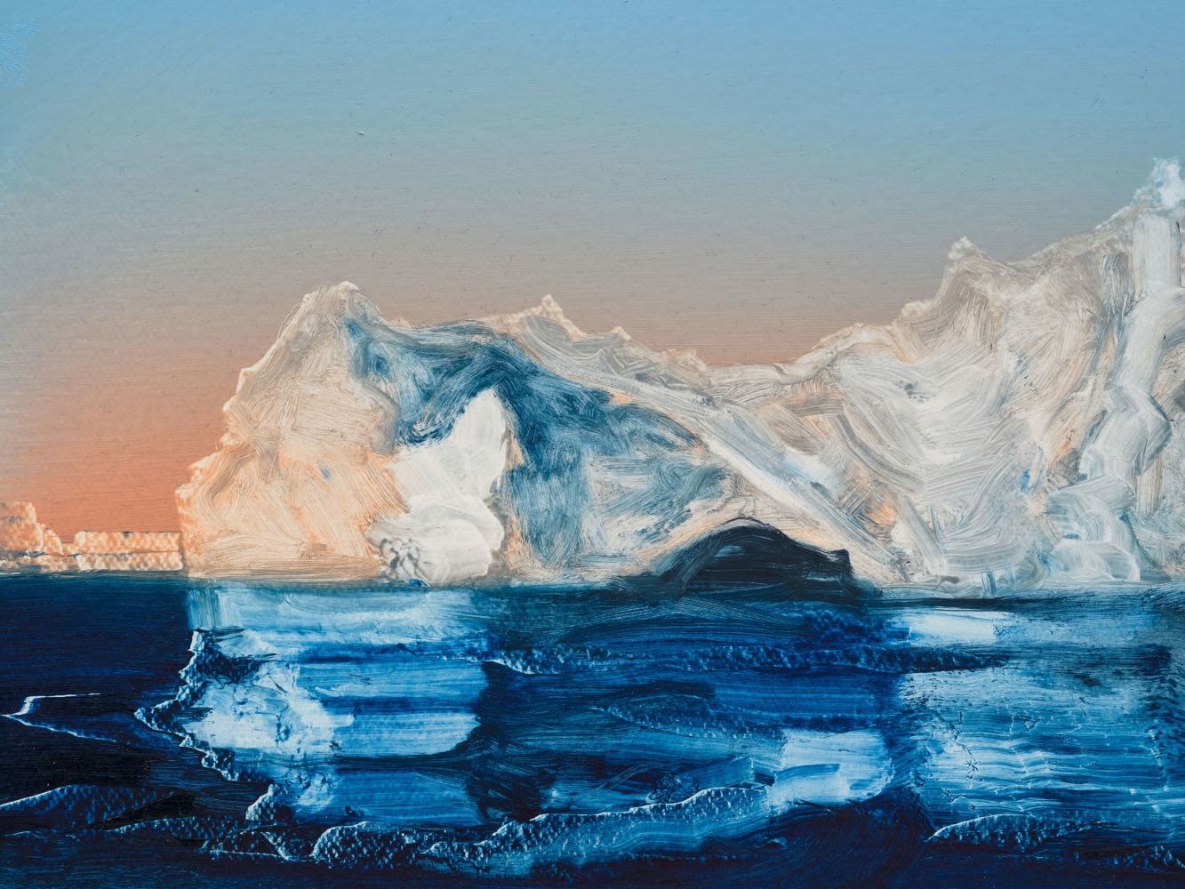 Rob Reynolds

Panther Stuck in Ice, 2017

Oil, alkyd and acrylic polymer paint on canvas in welded aluminum artist&amp;#39;s frame

Framed Dimensions:

12 3/4 x 16 3/4 inches

32.4 x 42.5 cm

$10,000