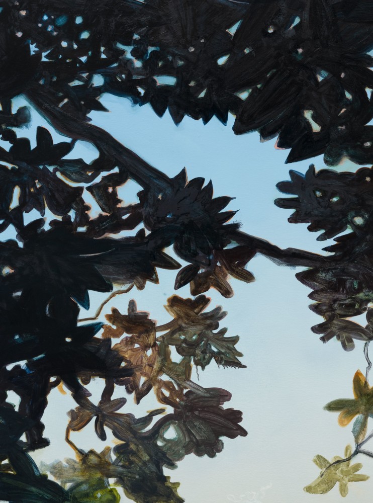 Rob Reynolds  &quot;Magnolia&quot;, 2021  Oil, alkyd and acrylic polymer paint on canvas in welded aluminum artist's frame,  Framed Dimensions:  48 3/4 x 60 3/4 inches