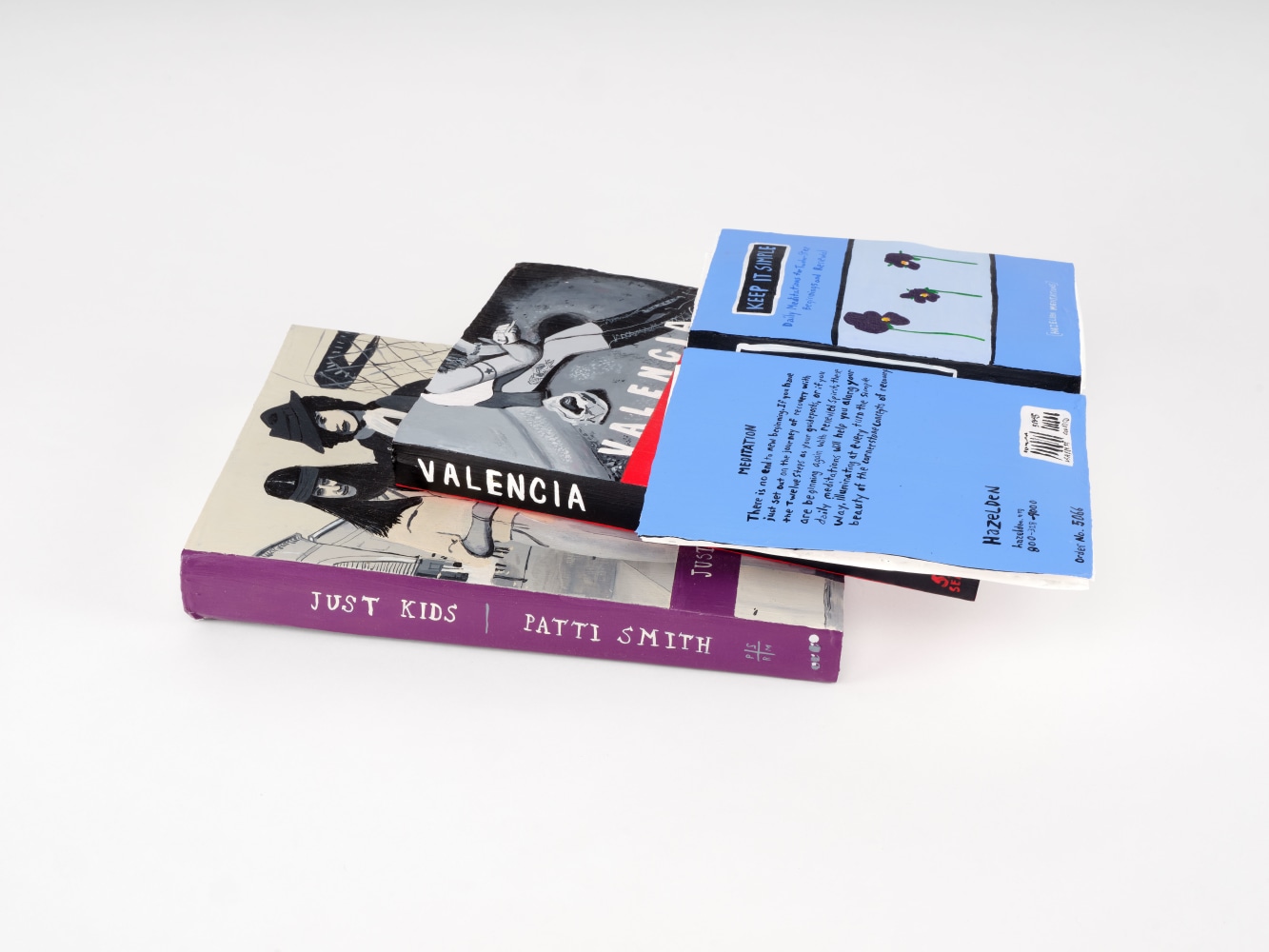 Libby Black Just Kids, Valencia, and Keep it Simple, 2023 Paper, paint and glue 13 x 9 x 2 1/2 inches 33 x 22.9 x 6.3 cm