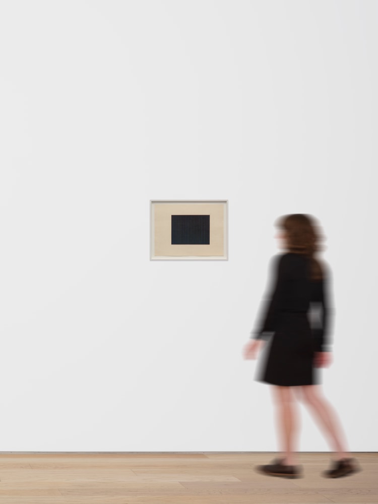 Marsha Cottrell Untitled (Dark with vertical lines), 2025 Archival pigment-based ink on digital ground on paper, unique Framed Dimensions: 17 3/8 x 22 3/8 x 1 3/8 inches 44.1 x 56.8 x 3.5 cm Paper Dimensions: 15 x 20 inches 38.1 x 50.8 cm