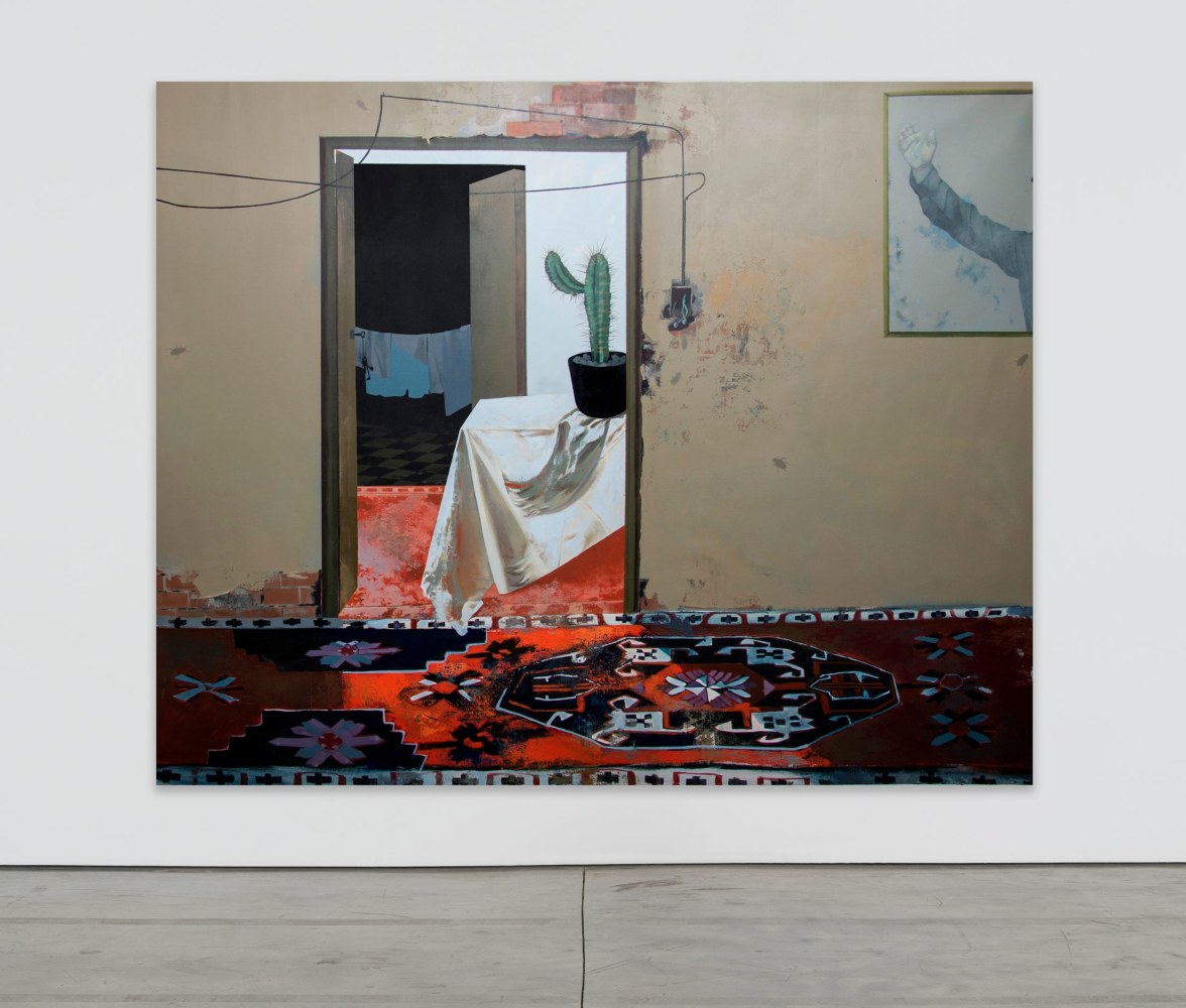 Mohammed Sami
Poor Folk, 2019
Acrylic on linen
88 5/8 x 113 1/4 inches
(225 x 287.5 cm)