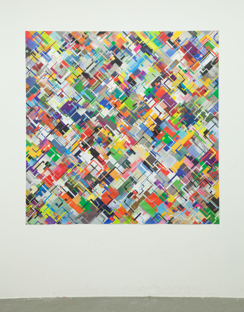Tom Friedman
Untitled&amp;nbsp;(circuit collage), 2015&amp;nbsp;
Magazine collage
67 x 67 inches&amp;nbsp;
(170.2 x 170.2 cm)
&amp;nbsp;