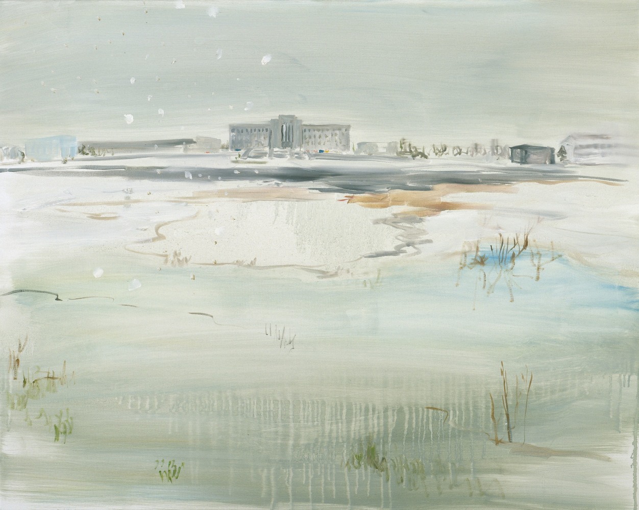 Ragnar Kjartansson
Night &amp;ndash; May Snow, 2011
Oil on canvas
39 3/8 x 31 1/2 inches
(100&amp;nbsp;x 80&amp;nbsp;cm)