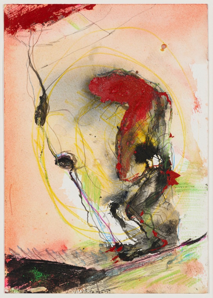 Lucia Nogueira
Untitled, 1984
Watercolor, graphite, and wax on paper
Sheet size: 10 1/8 x 7 1/8 inches (25.5 x 18 cm)
Frame size: 16 1/2 x 13 1/2 inches (41.9 x 34.3 cm)