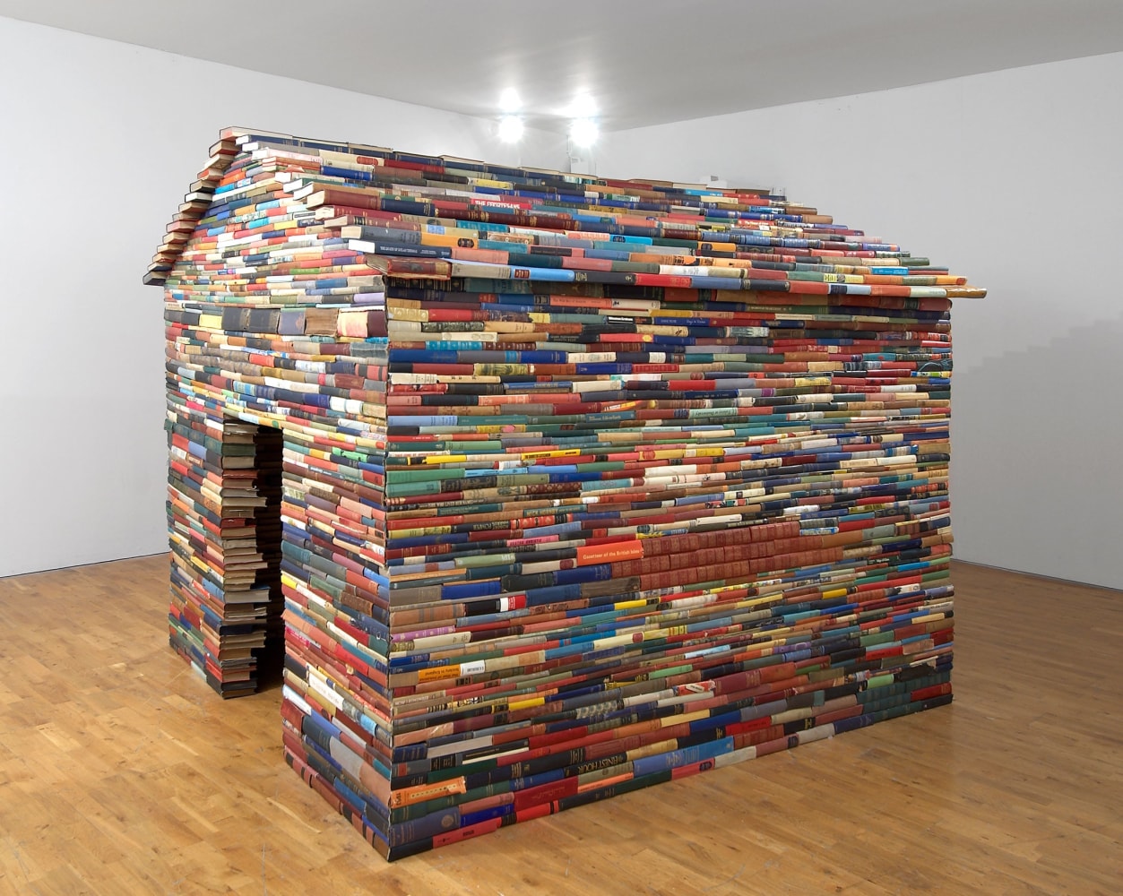Janet Cardiff and George Bures Miller
The House of Books Has No Windows, 2008
Installation with approximately&amp;nbsp;5,000 second hand books, without sound
78 3/4 x 69 x 43 1/3 inches
(200 x 175 x 110 cm)
Commissioned by Modern Art Oxford and The Fruitmarket Gallery, Edinburgh and supported by Outset Contemporary Art Fund
Photograph: Andy Keate