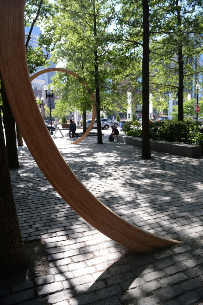 Oscar Tuazon
Growth Rings, 2019
Wood, Douglas fir
Site-specific installation of 3 large wood rings