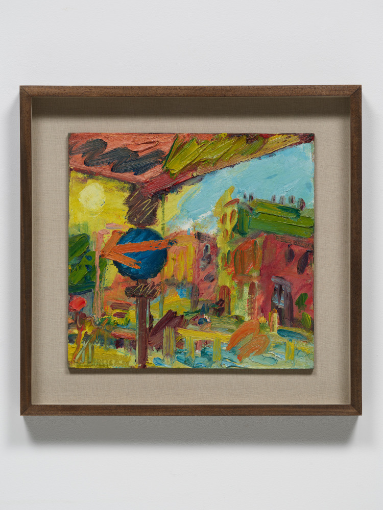 Frank Auerbach
The Awning I, 2008
Oil on board
18 1/8 x 18 7/8 inches
(46.0 x 47.9 cm)