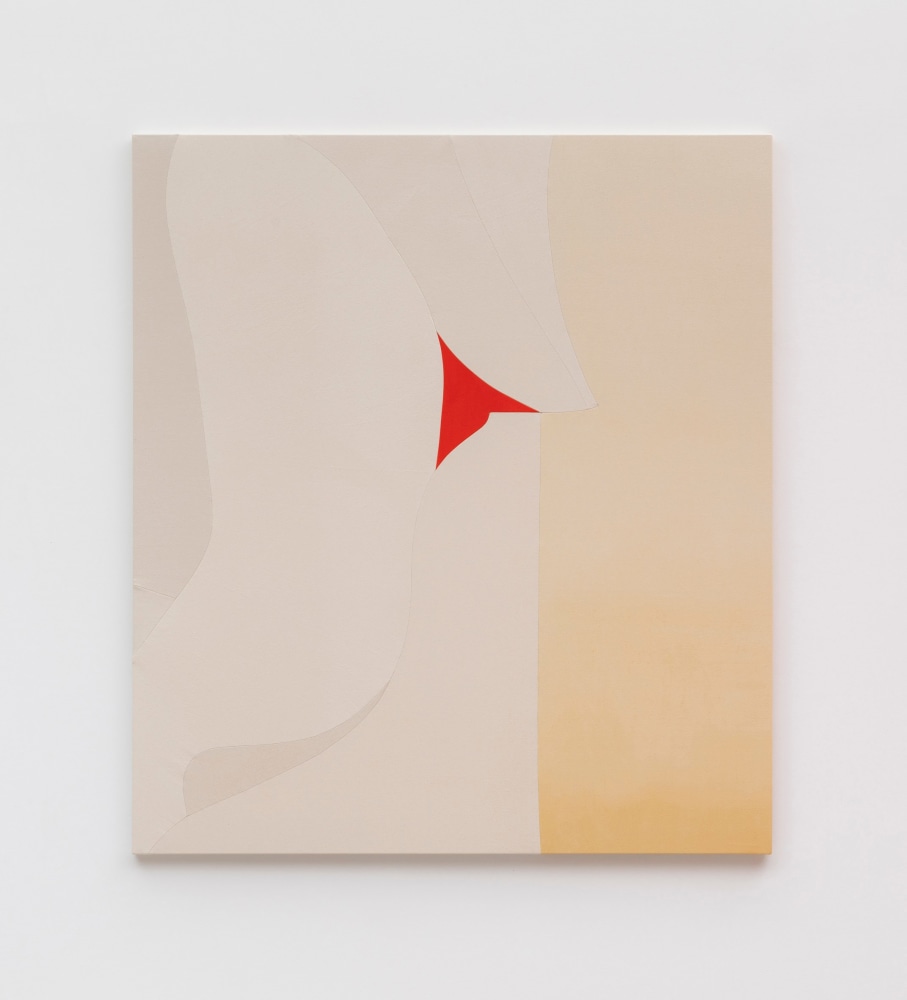 Sarah Crowner
Untitled with Red, 2024
Acrylic on canvas, sewn
72 x 64 inches
(182.9 x 162.6 cm)