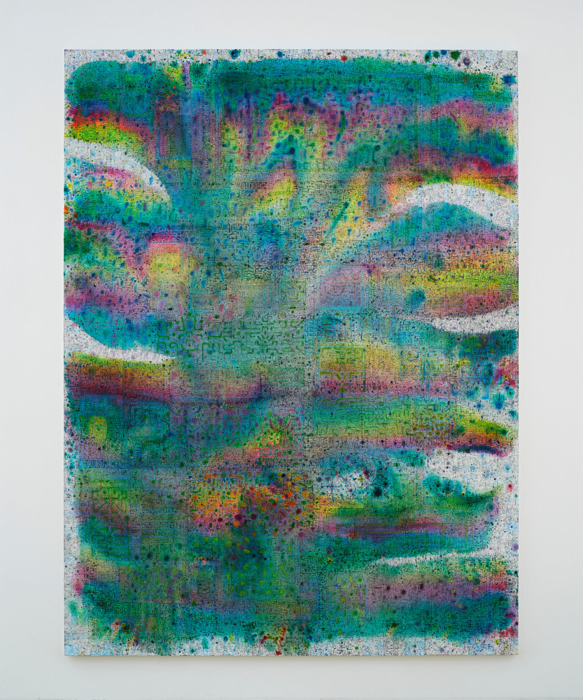 Tomm El-Saieh
Monstera, 2023-24
Acrylic on canvas
96 x 72 inches
(243.8 x 182.9 cm)