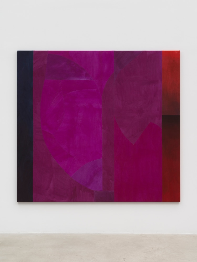 Sarah Crowner
Varying Violets and Magentas, 2024
Acrylic on canvas, sewn
79 x 84 inches
(200.7 x 213.4 cm)
Photo:&amp;nbsp;Charles Benton