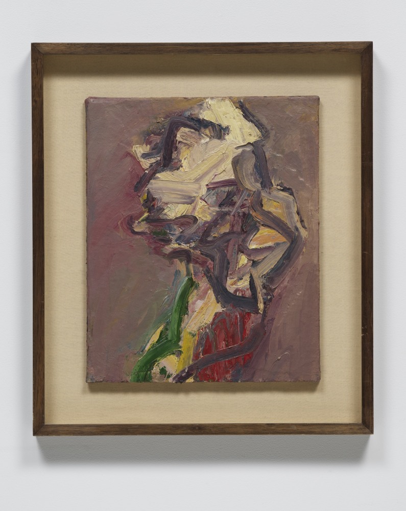 Frank Auerbach
Catherine Lampert - Profile, 1997
Oil on canvas
22 x 18 1/8 inches
(55.9 x 46.0 cm)