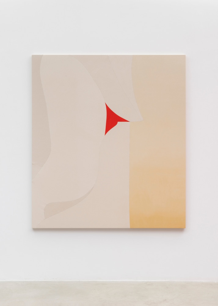 Sarah Crowner
Untitled with Red, 2024
Acrylic on canvas, sewn
72 x 64 inches
(182.9 x 162.6 cm)
Photo:&amp;nbsp;Charles Benton