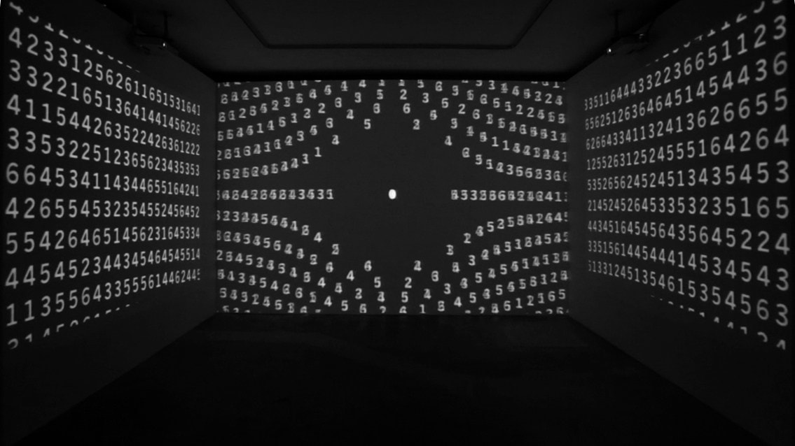 Charles Atlas
Painting by Numbers, 2011
Three-channel synchronized video projection, site-specific architectural installation, silent
Duration: 8 minutes 21 seconds
Edition of 5 plus 2 artist&amp;#39;s proofs