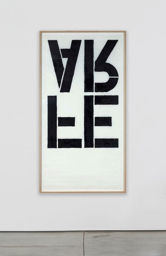 Christopher Wool
Untitled, 1990
Enamel on rice paper
74 x 37 1/2 inches
(188 x 95.3 cm)