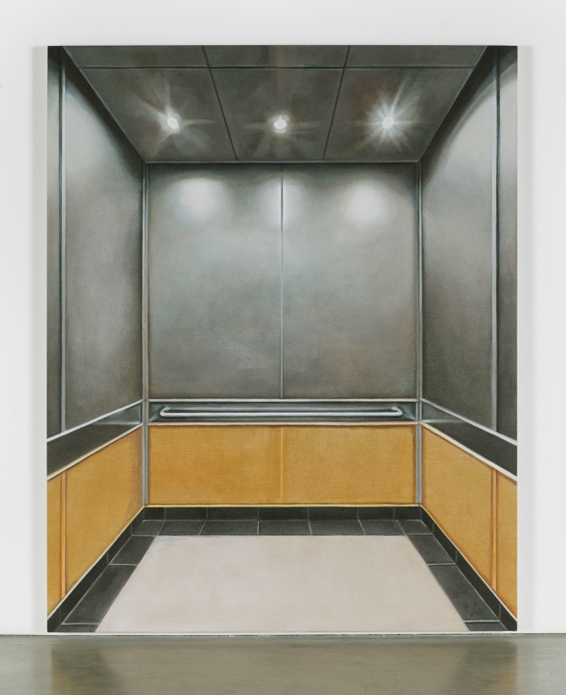 Allison Katz
Elevator I, 2020
Acrylic on linen
78 3/4 x 63 inches
(200 x 160 cm)