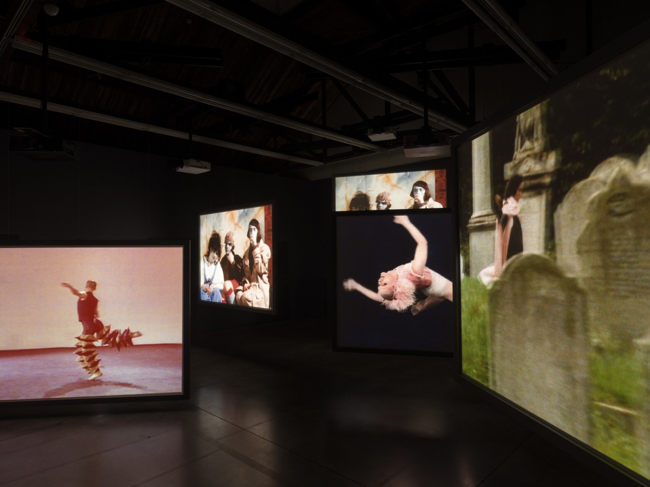 Charles Atlas
A Prune Twin, 2020
Nine-channel video installation with four monitors, with sound
Dimensions variable
Edition of 3 plus 2 artist&amp;#39;s proofs