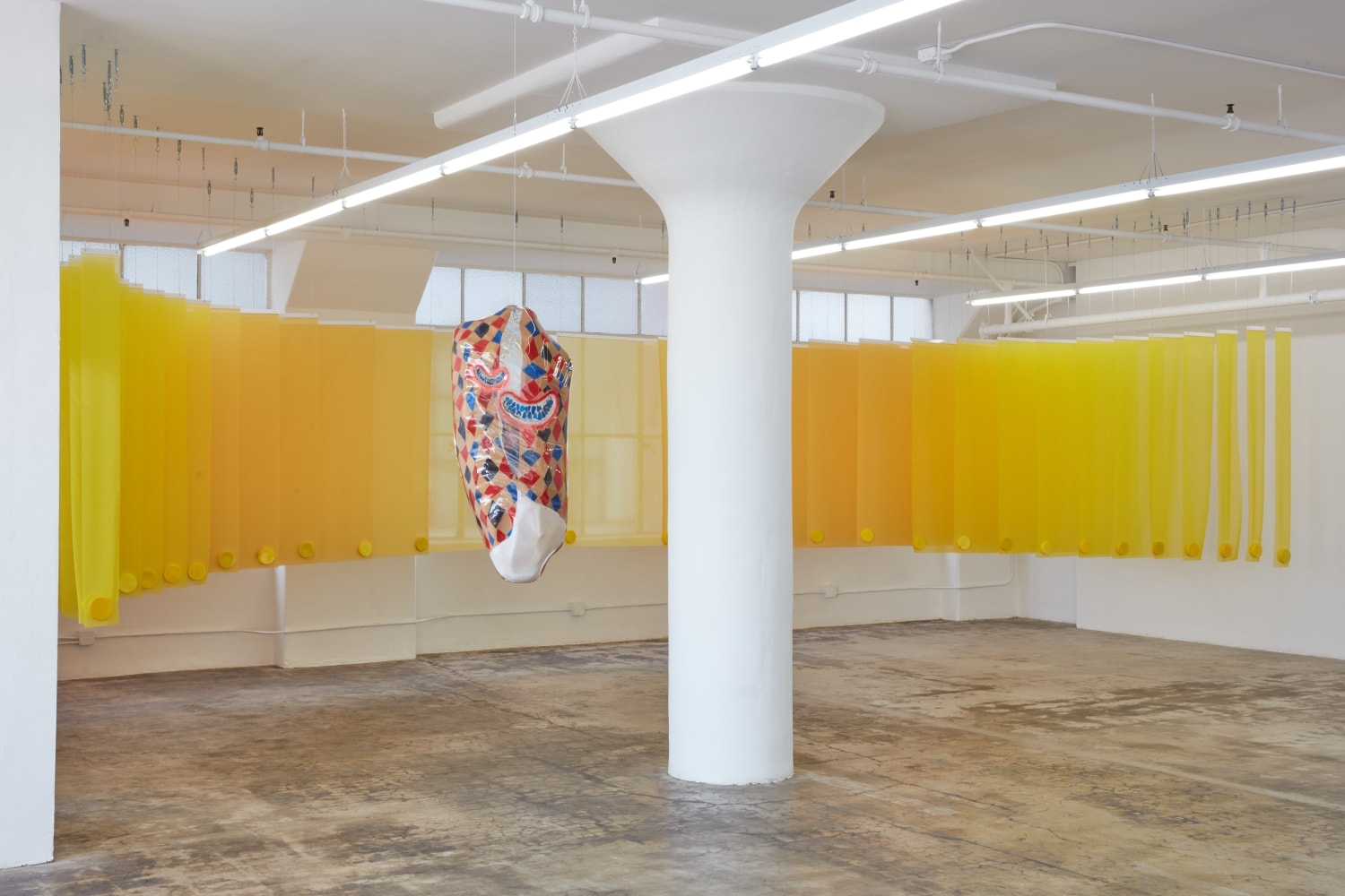 Spine: Madeline Hollander, Eva LeWitt, and Ragen Moss
Installation view at JOAN, Los Angeles
December 2, 2018 - February 3, 2019
Photo by Paul Salveson