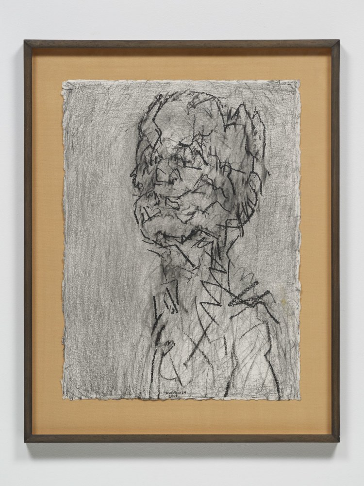 Frank Auerbach
Self Portrait, 2011
Graphite and charcoal on paper
30 3/4 x 23 inches
(78.1 x 58.4 cm)
Private Collection, London