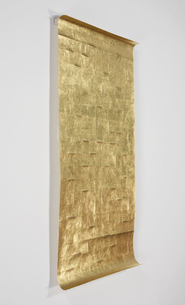 Zarina
Blinding Light, 2009
22 carat gold leaf on Okawara paper
72 1/2 x 36 1/2 inches
(184.15 x 92.71 cm)