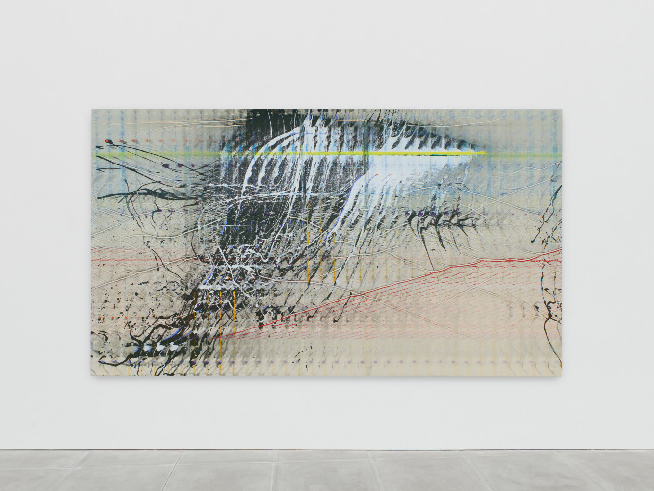Emily Kraus
Agon, 2024
Oil on canvas
66 7/8 x 118 1/8 inches
(170 x 300 cm)
&amp;copy; Emily Kraus; Courtesy of the artist, The Sunday Painter, London, and Luhring Augustine, New York. Photo: Ollie Hammick.