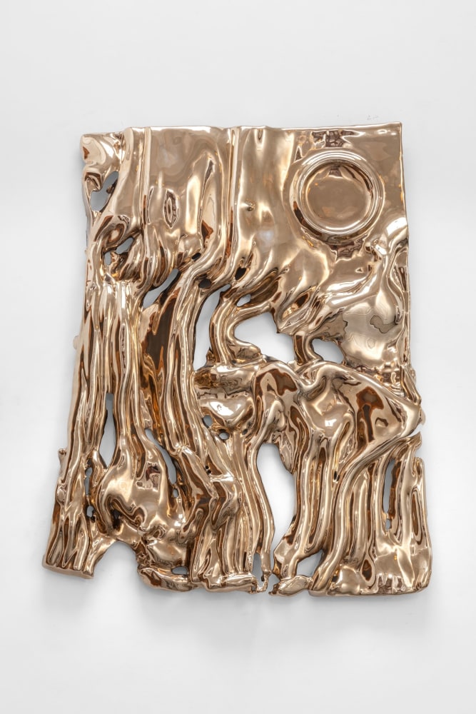 Alma Allen
Not Yet Titled, 2024
Polished Bronze
43 1/4 x 28 3/4 x 3 in (110 x73 x 7.5 cm)
&amp;copy; Alma Allen; Courtesy of the artist, MASA Galeria, Mexico City