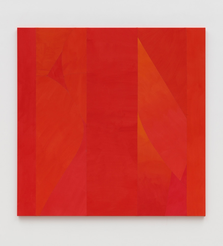 Sarah Crowner
Red on Pink and Orange, 2024
Acrylic on canvas, sewn
72 x 72 inches
(182.9 x 182.9 cm)
