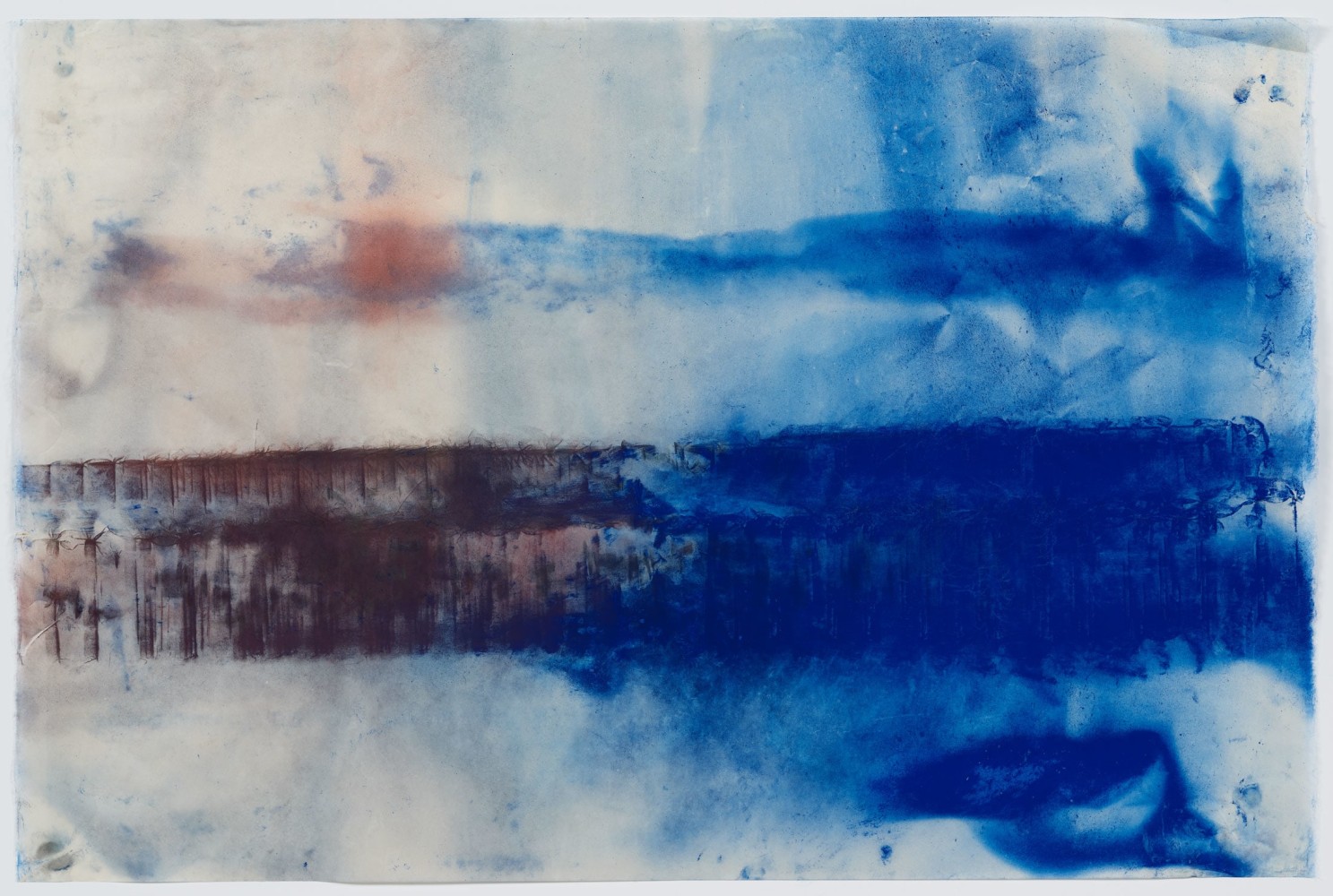 Jason Moran
Bathing the Room with Blues 2, 2020
Pigment on Gampi paper
25 1/4 x 38 inches
(64.1 x 96.5 cm)