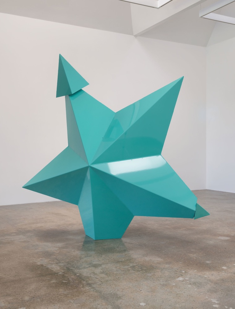 Mark Handforth
TURQUOISE STAR/COSMIC DANCER, 2014
Painted aluminium
111 x 123 x 48 inches
(281.9 x 312.4 x 121.9 cm)
&amp;copy; Mark Handforth; Courtesy of the artist and Luhring Augustine, New York. Photo:&amp;nbsp;Robert Wedemeyer
