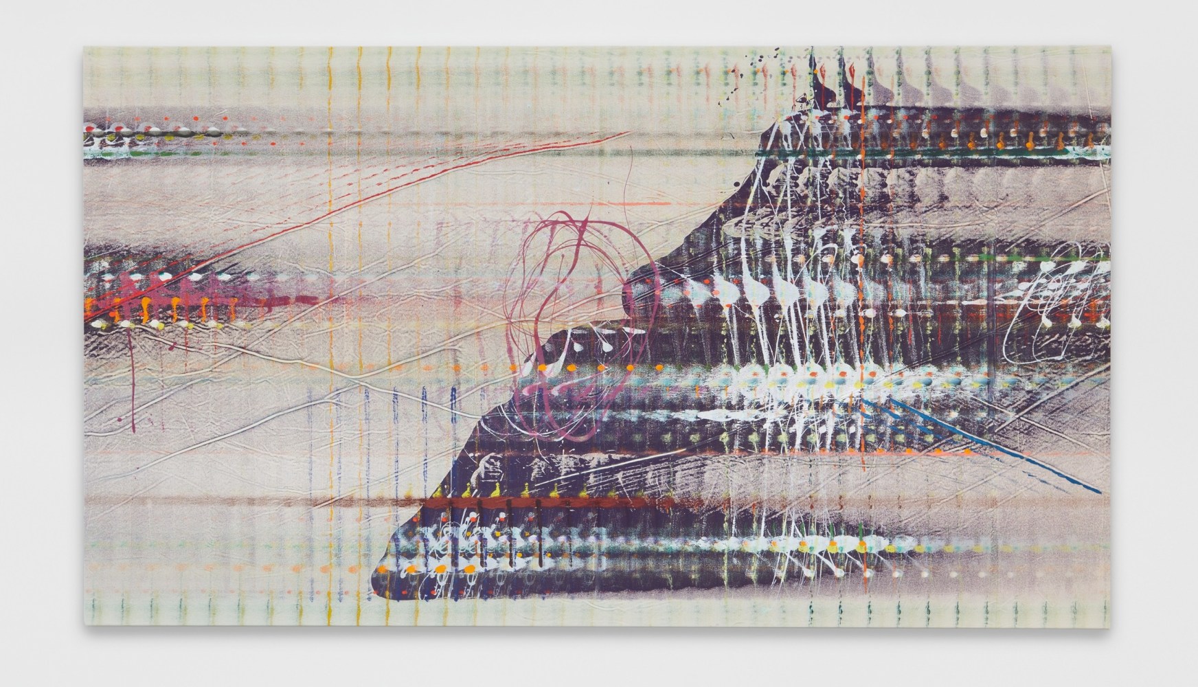 Emily Kraus
Stochastic 19, 2023
Oil on canvas
66 7/8 x 118 1/8 inches
(170 x 300 cm)
Photo: Ollie Hammick