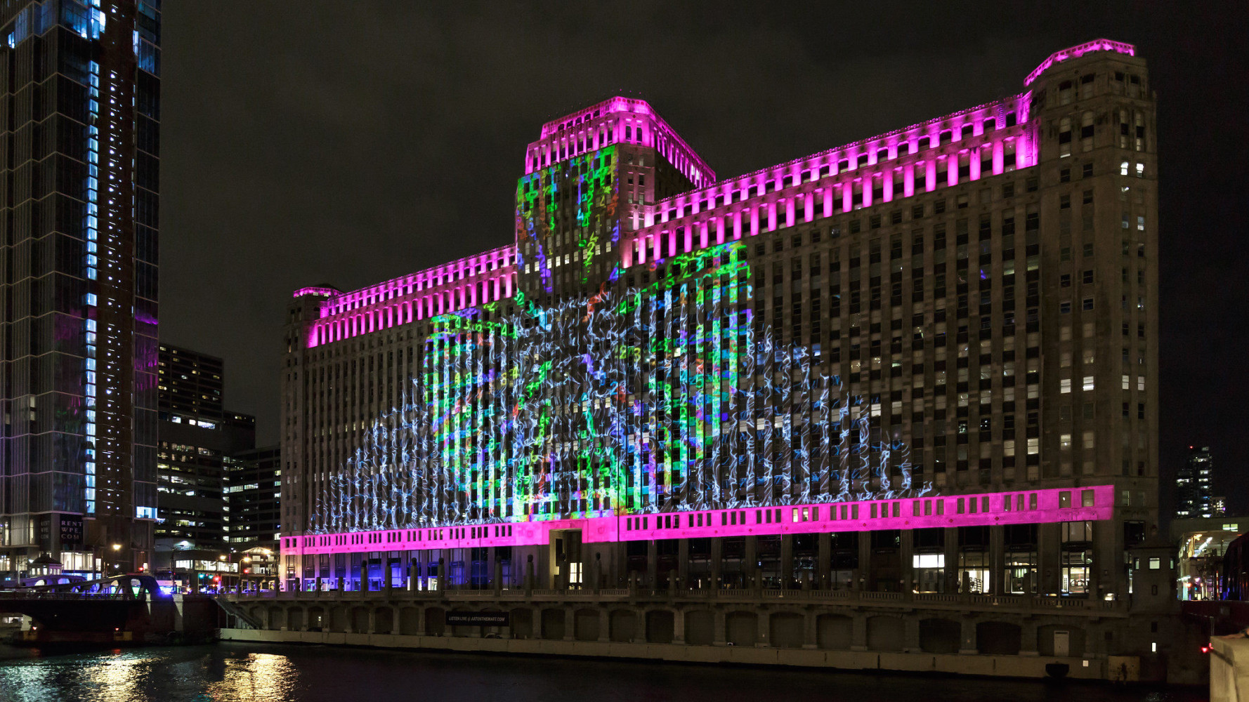 Charles Atlas

The Geometry of Thought

Installation View

September 21 - November 22, 2019

Art on theMART, Chicago, Illinois

Photograph: Bob Grosse
