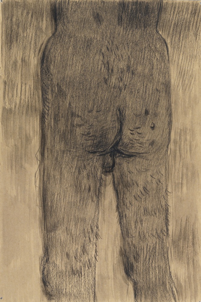 Salman Toor
Poor Ass, 2024
Charcoal and ink on paper
8 1/4 x 5 1/2 inches
(21 x 14 cm)
Framed: 13 3/4 x 11 inches
(34.9 x 27.9 cm)