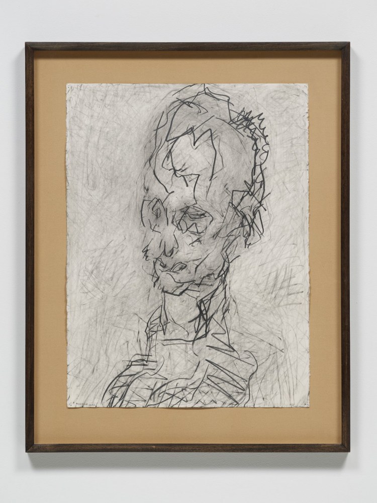 Frank Auerbach
Head of William Feaver, 2003
Pencil and graphite on paper
30 x 22 1/2 inches
(76.2 x 57.1 cm)
Private Collection