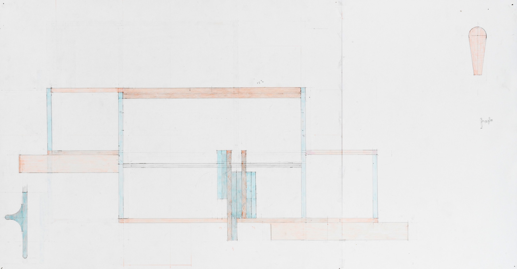 Richard Rezac
Study for Soliliquy, 2019
Colored pencil and graphite on paper
23 x 43 7/8 inches
(58.4 x 111.4 cm)
