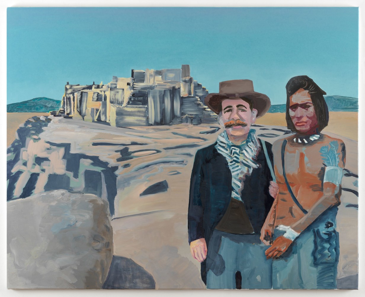 Emo Verkerk
Unknown Hopi and Aby Warburg at Walpi, 2020
Oil on linen
47 1/4 x 59 1/8 inches
(120 x 150 cm)