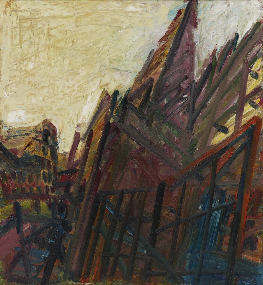 Frank Auerbach
Chimney in Mornington Crescent &amp;ndash; Winter Morning, 1991
Oil on canvas
56 3/8 x 52 3/8 inches
(143.2 x 133 cm)

&amp;nbsp;
