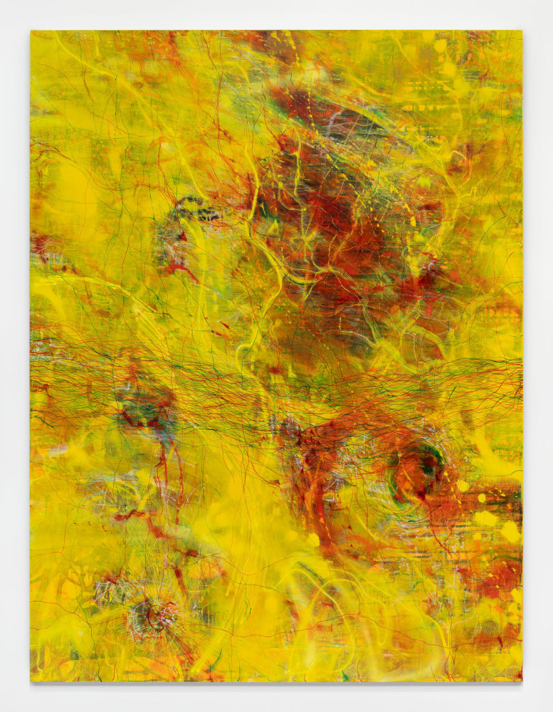 Diego Singh
Unraveling Smiling Sun, 2022-2025
Oil and acrylic on linen
40 x 30 inches&amp;nbsp;(101.6 x 76.2 cm)
&amp;copy; Diego Singh; Courtesy of the artist, CENTRAL&amp;nbsp;FINE, Miami Beach, and Luhring Augustine, New&amp;nbsp;York