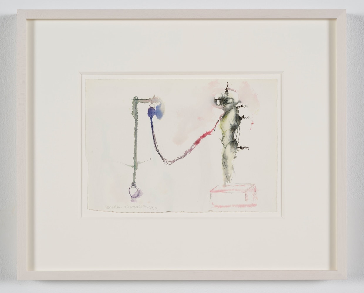 Lucia Nogueira
Untitled, 1988
Watercolor on paper
Sheet size: 7 1/8 x 10 1/8 inches (18 x 25.5 cm)
Frame size: 13 5/8 x 16 5/8 inches (34.4 x 42.2 cm)