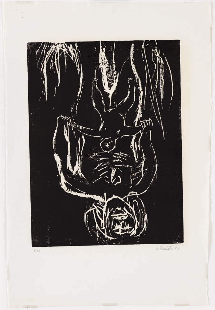 Georg Baselitz
Schwarze Mutter, schwarzes Kind (Black Mother,&amp;nbsp;Black Child), 1985
8/20
G. Baselitz 85
Cat. Rais. 463
Woodcut on paper
38 1/4 x 26 inches
(97 x 66 cm)