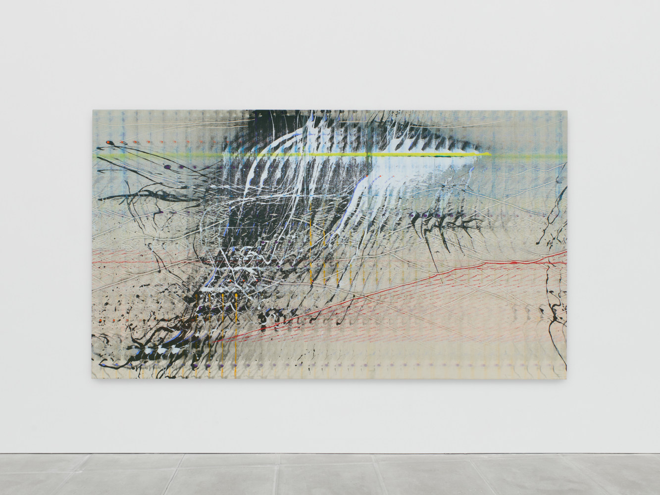 Emily Kraus
Agon, 2024
Oil on canvas
66 7/8 x 118 1/8 inches
(170 x 300 cm)
Photo: Ollie Hammick