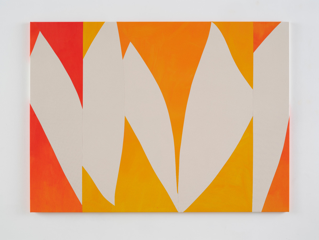 Sarah Crowner
Hot Yellow Leaf Legs, 2023
Acrylic on canvas, sewn
70 x 96 inches
(177.8 x 243.8 cm)