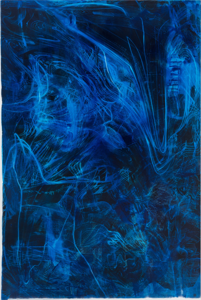 Diego Singh
Speak Underwater, (Keeping scores), 2015-2018
Oil on linen
72 x 48 inches
(182.9 x 121.9 cm)