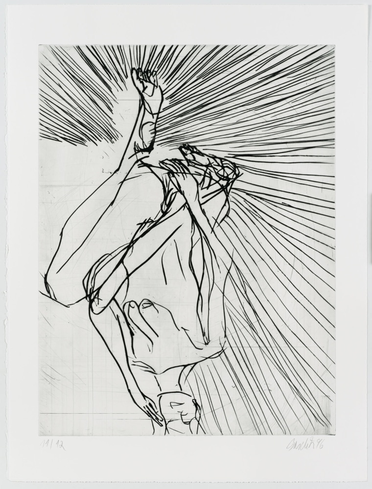 Georg Baselitz
Ein Drittel (One Third), 1996
11/12
Baselitz 96
Etching on paper
31 1/2 x 23 7/8 inches
(80 x 60.5 cm)