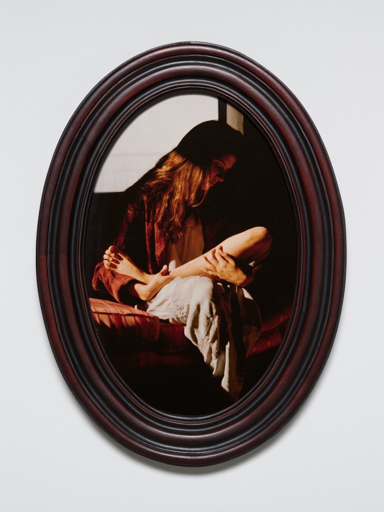 Janine Antoni
Coddle, 1998
Cibachrome print, hand-carved frame
Edition of 10 and 3 AP
21 1/2 x 16 inches
(54.6 x 40.6 cm)