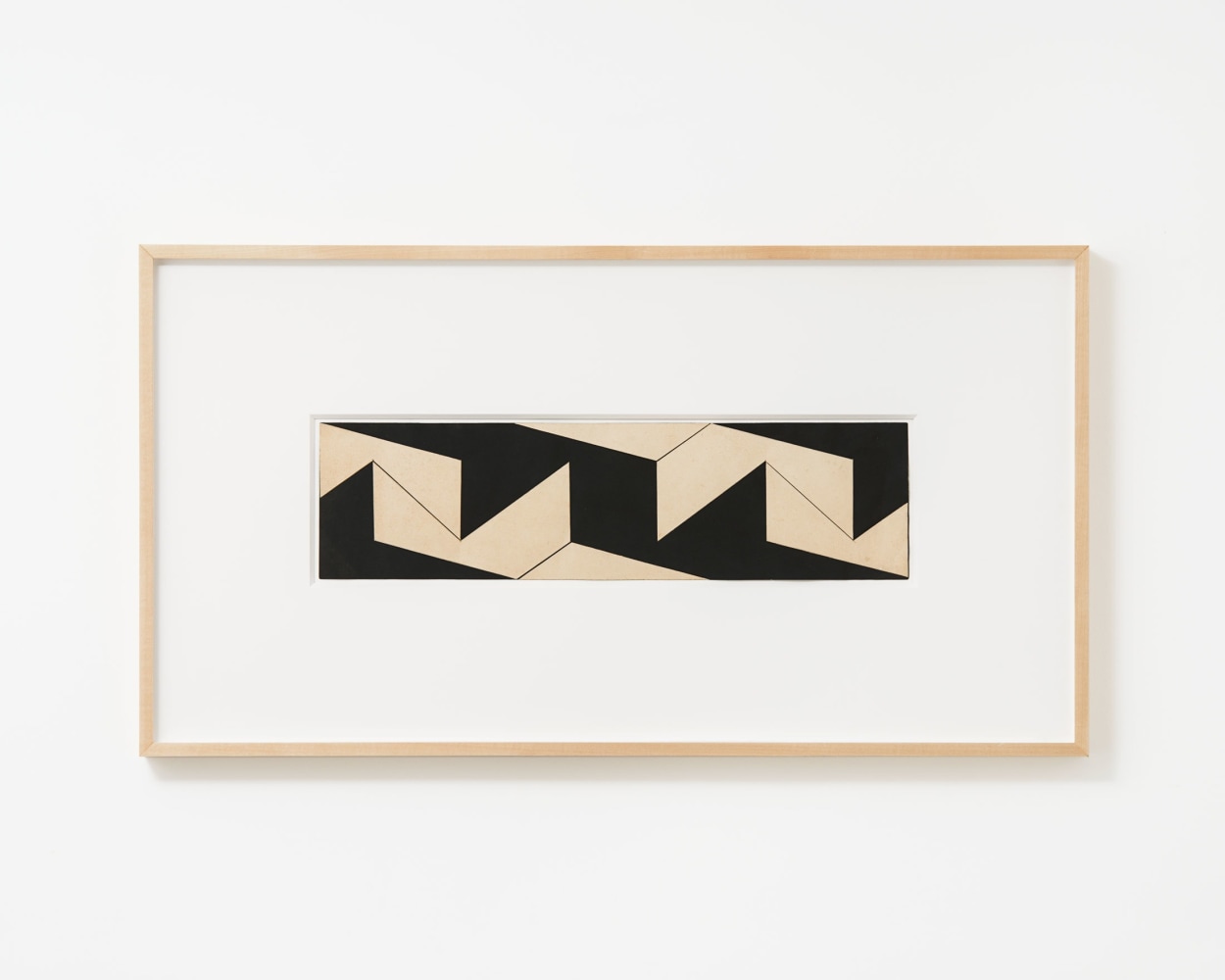 Lygia Clark
Planos em superf&amp;iacute;cie modulada, 1957
Collage, cardboard
5 5/8 x 21 1/4 inches
(14.4 x 54 cm)
&amp;copy; O Mundo de Lygia Clark-Associa&amp;ccedil;&amp;atilde;o Cultural, Rio de Janeiro; Courtesy of Luhring Augustine, New York and Alison Jacques Gallery, London. Photo: Michael Brzezinski