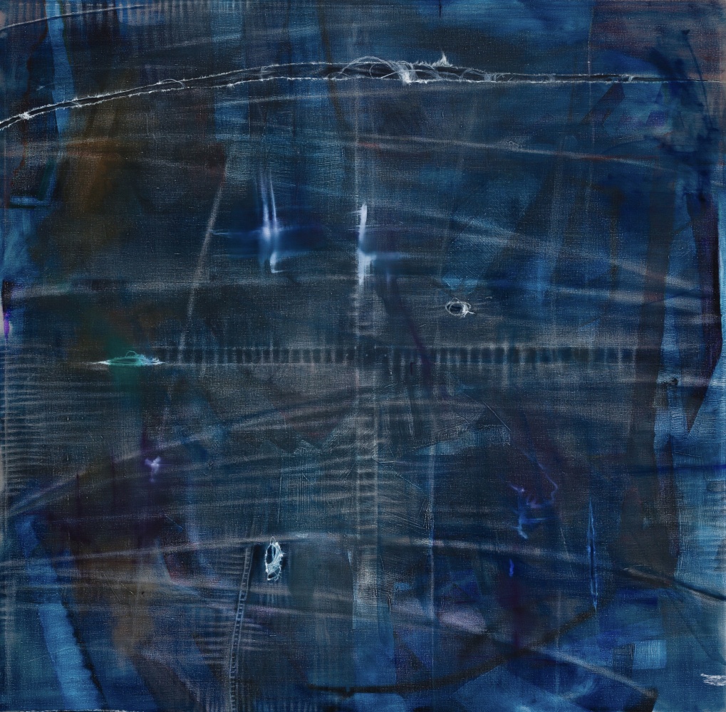 Diego Singh 
&amp;amp;, 2010-2012
Oil on linen
76 x76 inches
(193 x 193 cm)