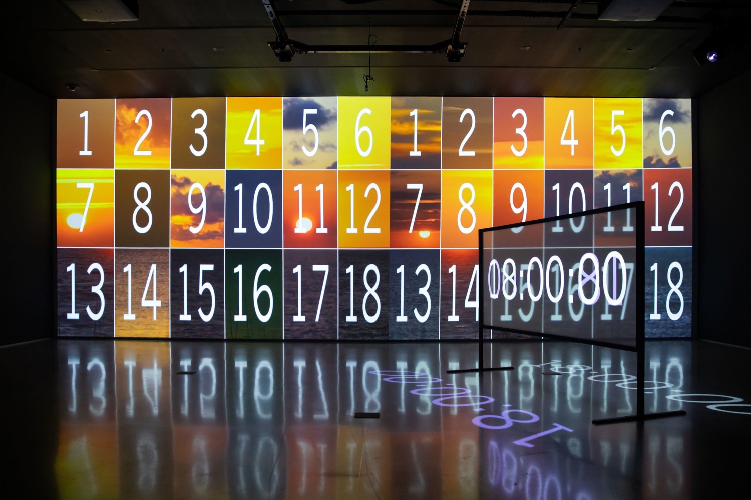 Charles Atlas (American, b. 1949),&amp;nbsp;Kiss the Day Goodbye, 2015. Two channel video installation with color and sound. Running time: 19 minutes, 15 seconds. Courtesy of the artist and Luhring Augustine, New York. Installation view at the Tampa Museum of Art. Photography by Paige Boscia.